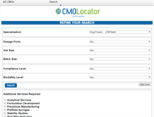 Tablet Screenshot of cmolocator.com